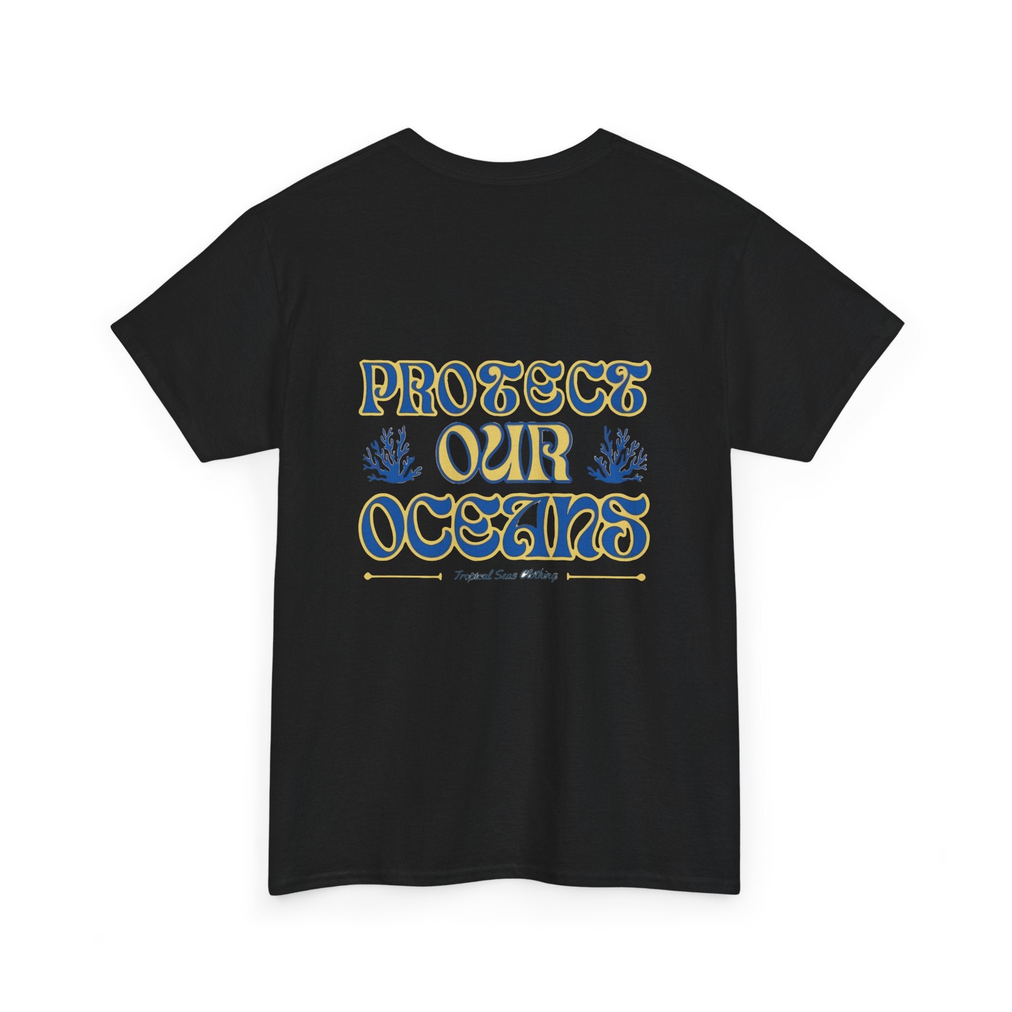 Unisex Cotton Dual-Print "Protect Our Oceans" T-Shirt