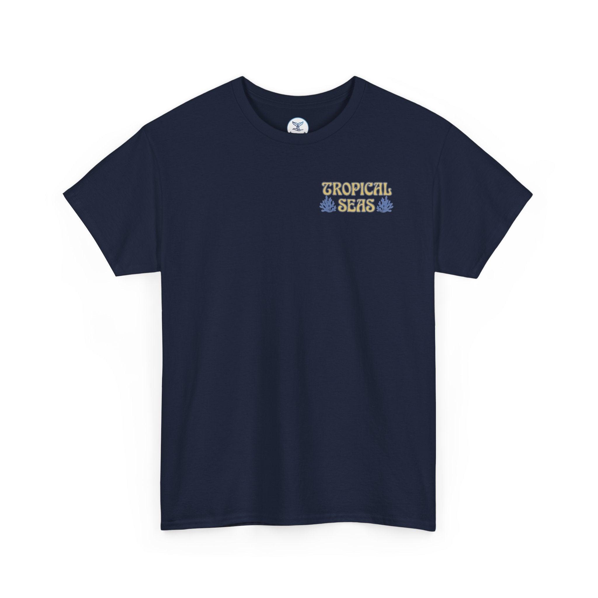 Unisex Cotton Dual-Print "Protect Our Oceans" T-Shirt - WEAR THE BLUE
