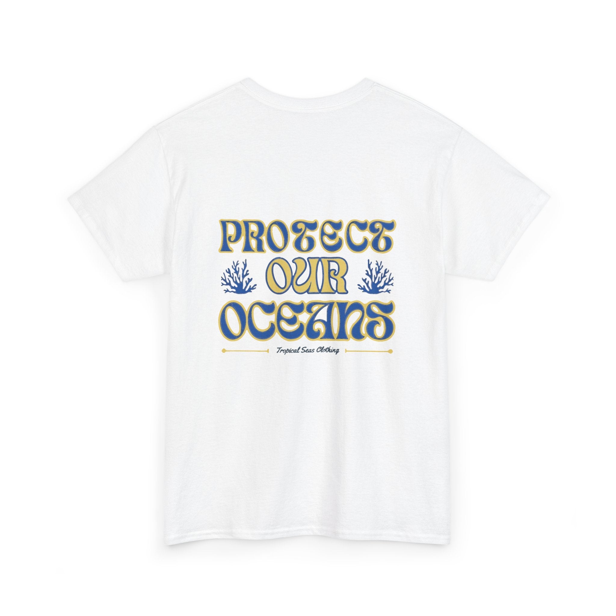 Unisex Cotton Dual-Print "Protect Our Oceans" T-Shirt
