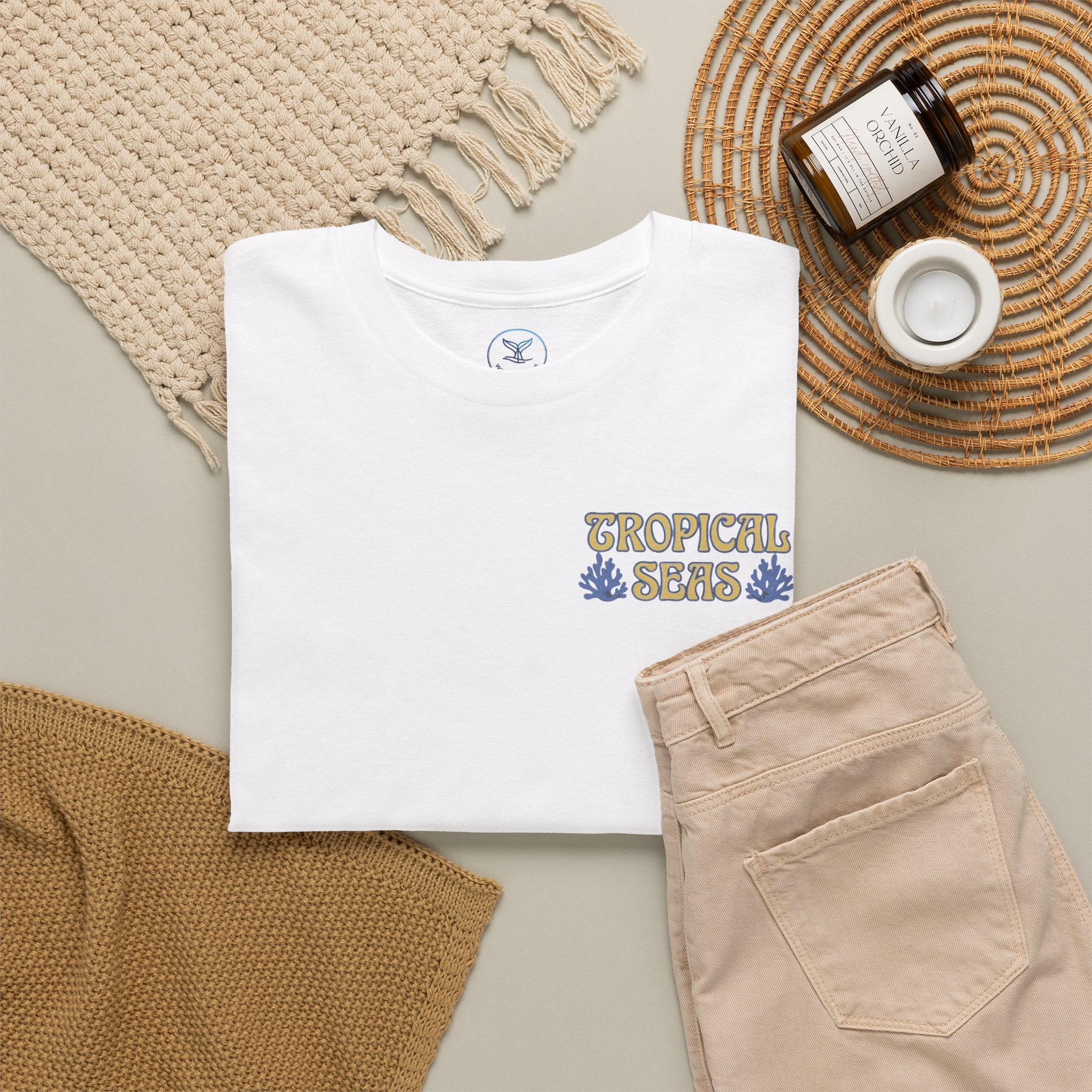 Unisex Cotton Dual-Print "Protect Our Oceans" T-Shirt