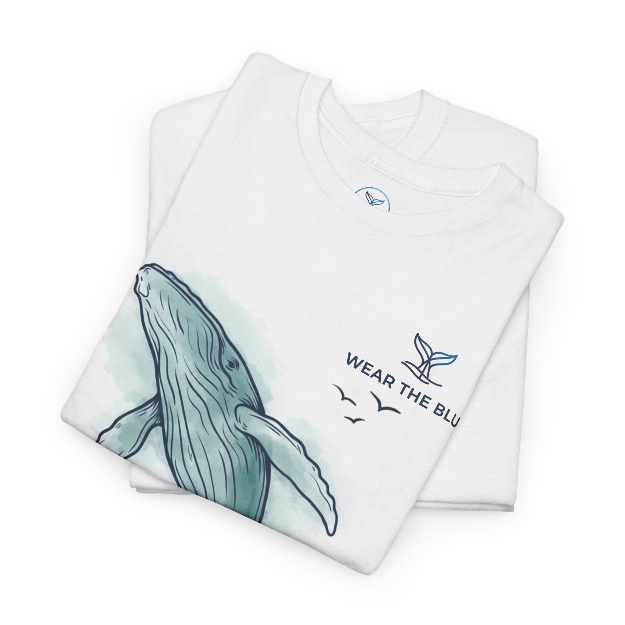 Unisex Cotton Front-Print "Save The Whales" T-Shirt