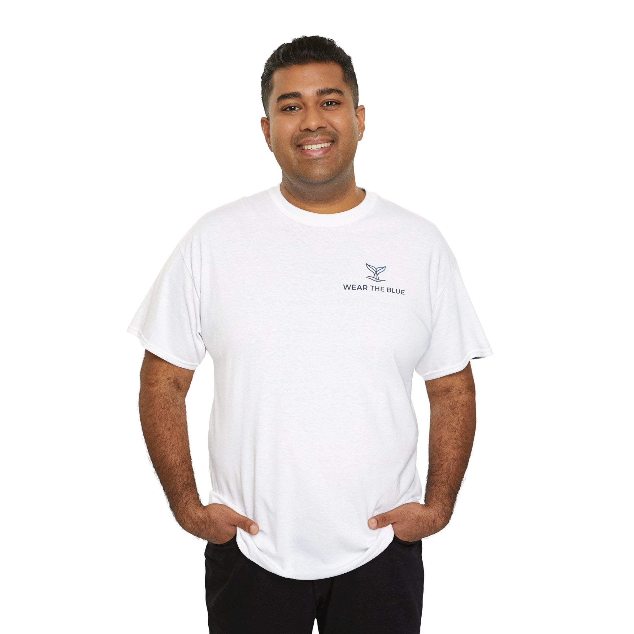 Unisex Cotton Dual-Print "Save The Whales" T-Shirt