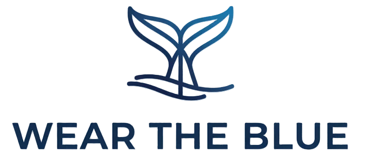 WEAR THE BLUE official brand logo
